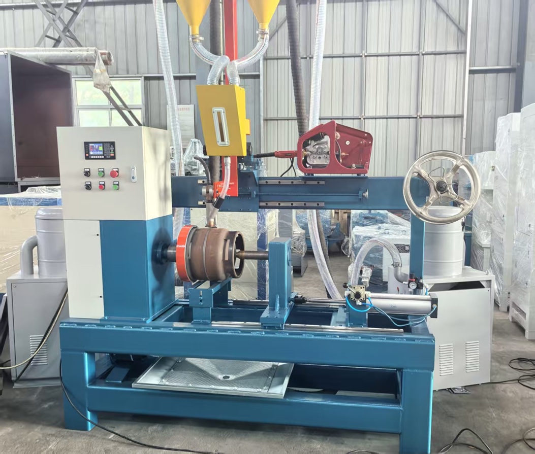 LPG cylinder production line auto circumferential seam welding equipment with SAW or MIG welder