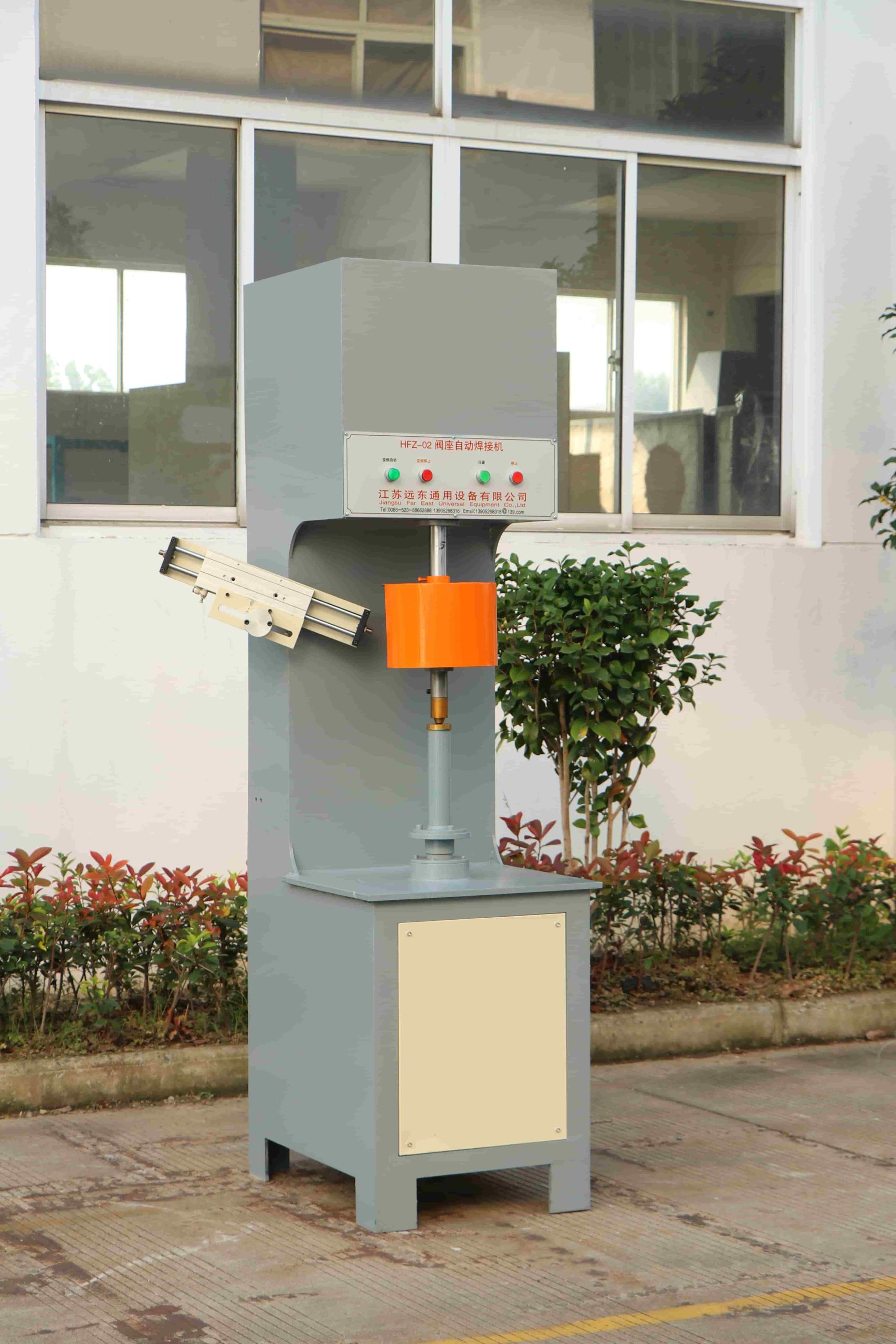 LPG cylinder valve seat automatic welding machine