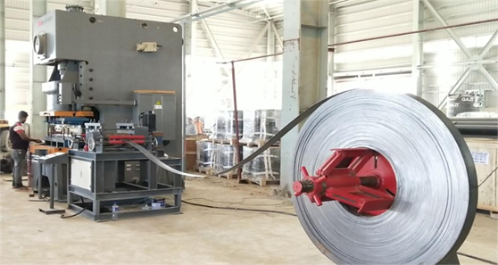 Handle/foot ring blanking production line( Decoiler straightener feeder)